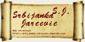 Srbijanka Jarčević vizit kartica